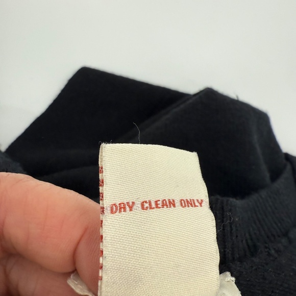 Sundance Dress Women Medium Black Wool Sweater Silk Blend Preppy Minimal Luxury - Picture 11 of 15